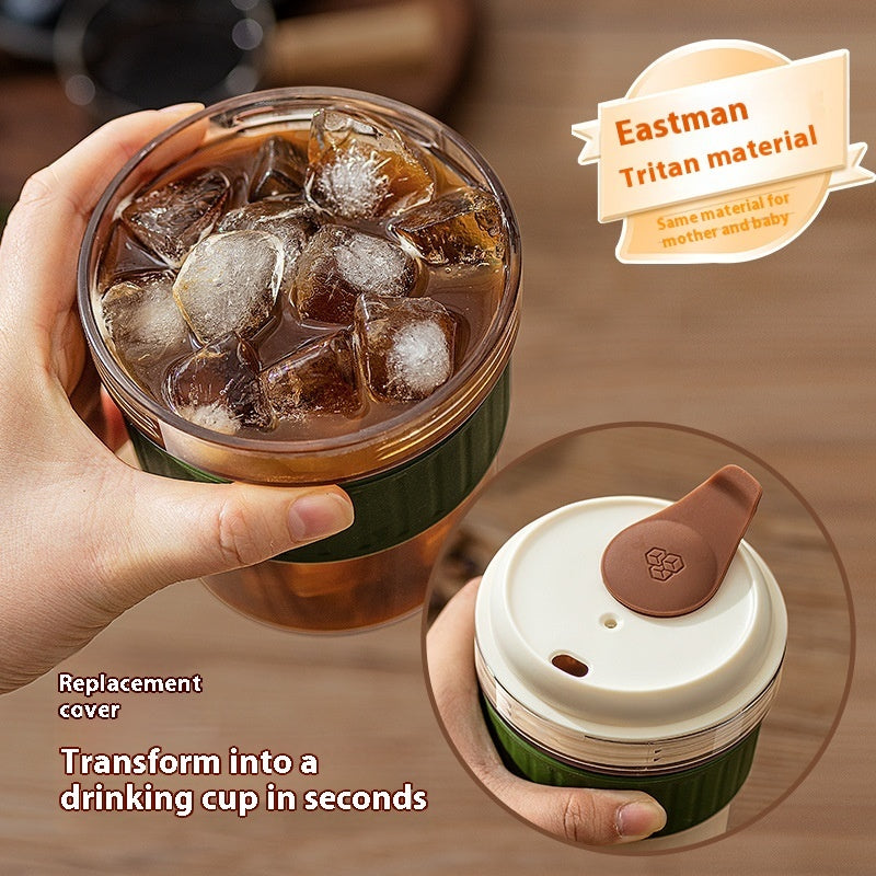 500ml Iced Brew Coffee Cup | Built-In Ice Cube Tray Tumbler