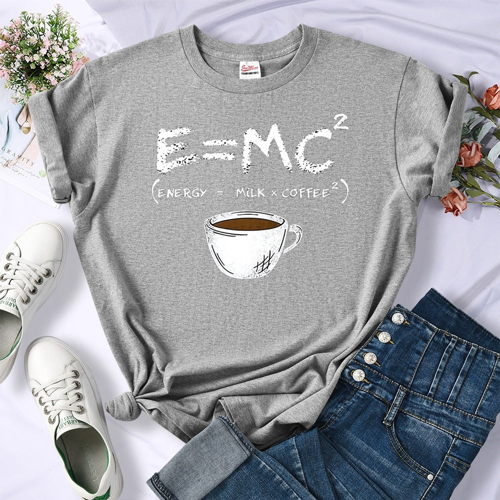E=MC²: Energy from Milk + Coffee Tee