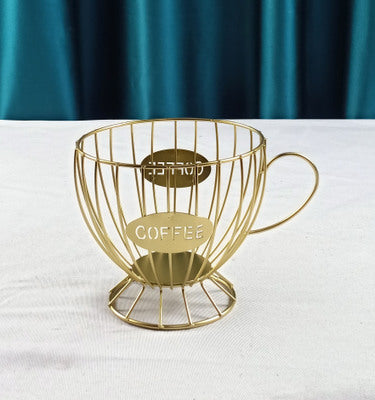 Iron Coffee Cup Holder | Modern Countertop Mug Stand