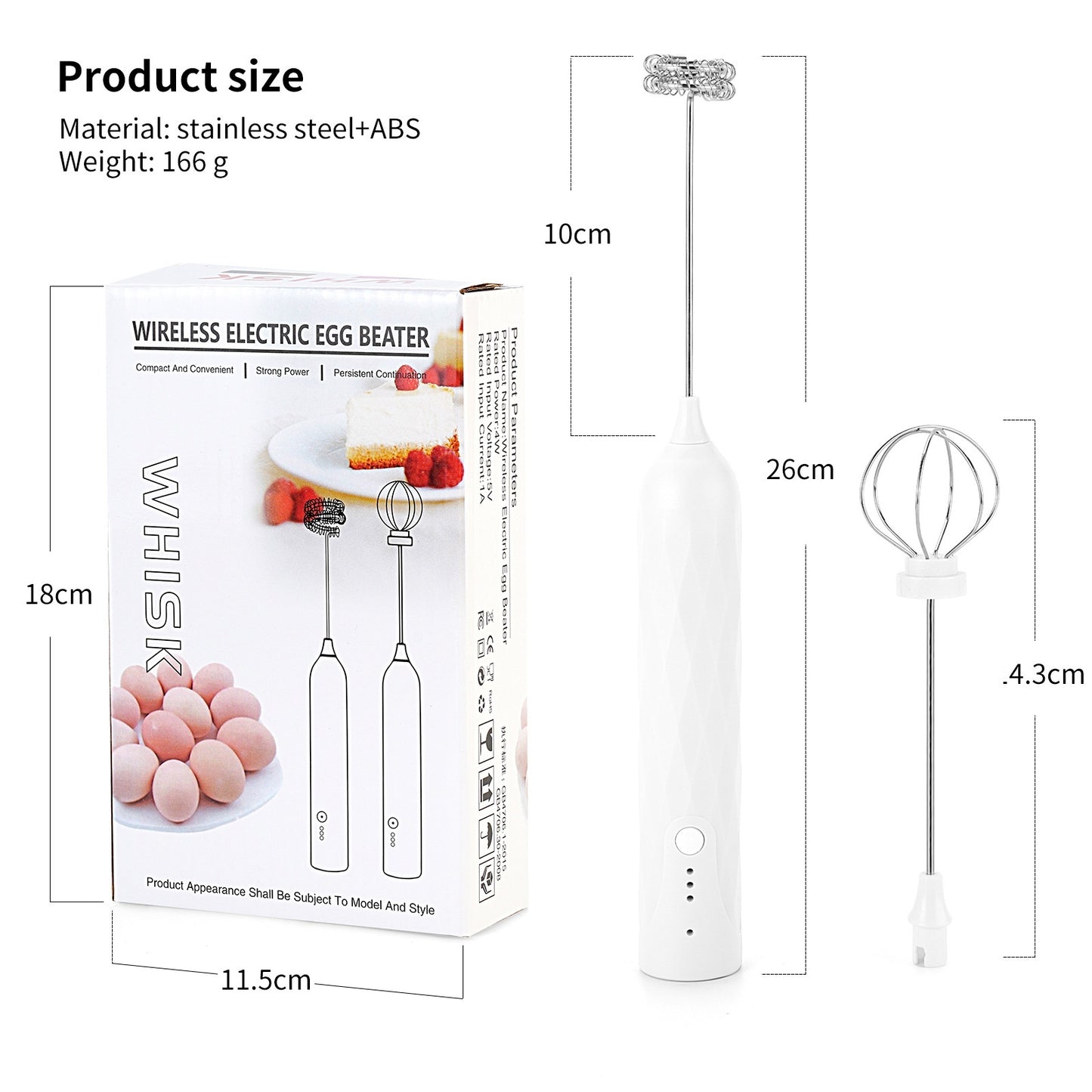 Handheld Electric Milk Frother | Portable Coffee Foam Maker