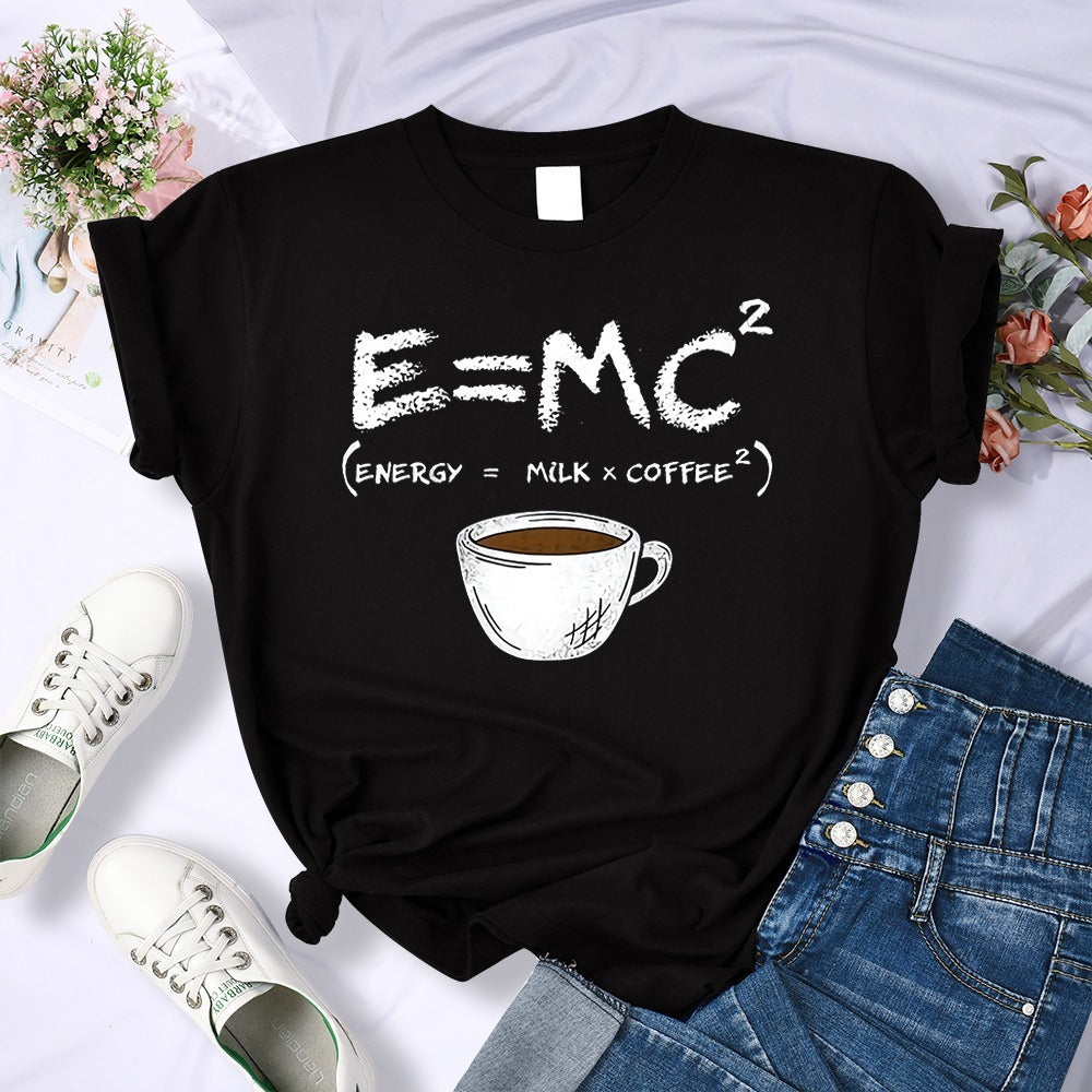 E=MC²: Energy from Milk + Coffee Tee