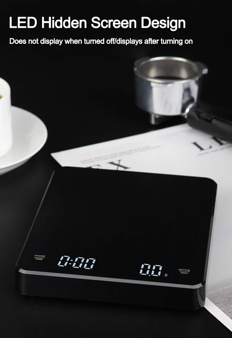 Digital Coffee Scale with Timer | Espresso & Pour Over Precision