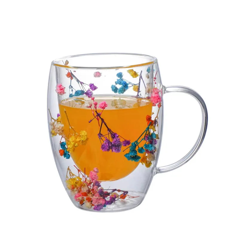 Decorative Double Wall Mug | Festive Coffee & Cocoa Cup