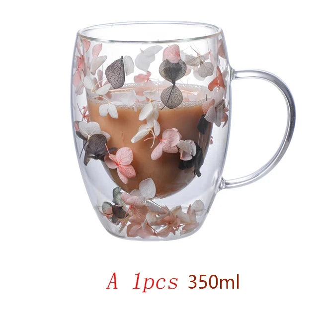 Decorative Double Wall Mug | Festive Coffee & Cocoa Cup