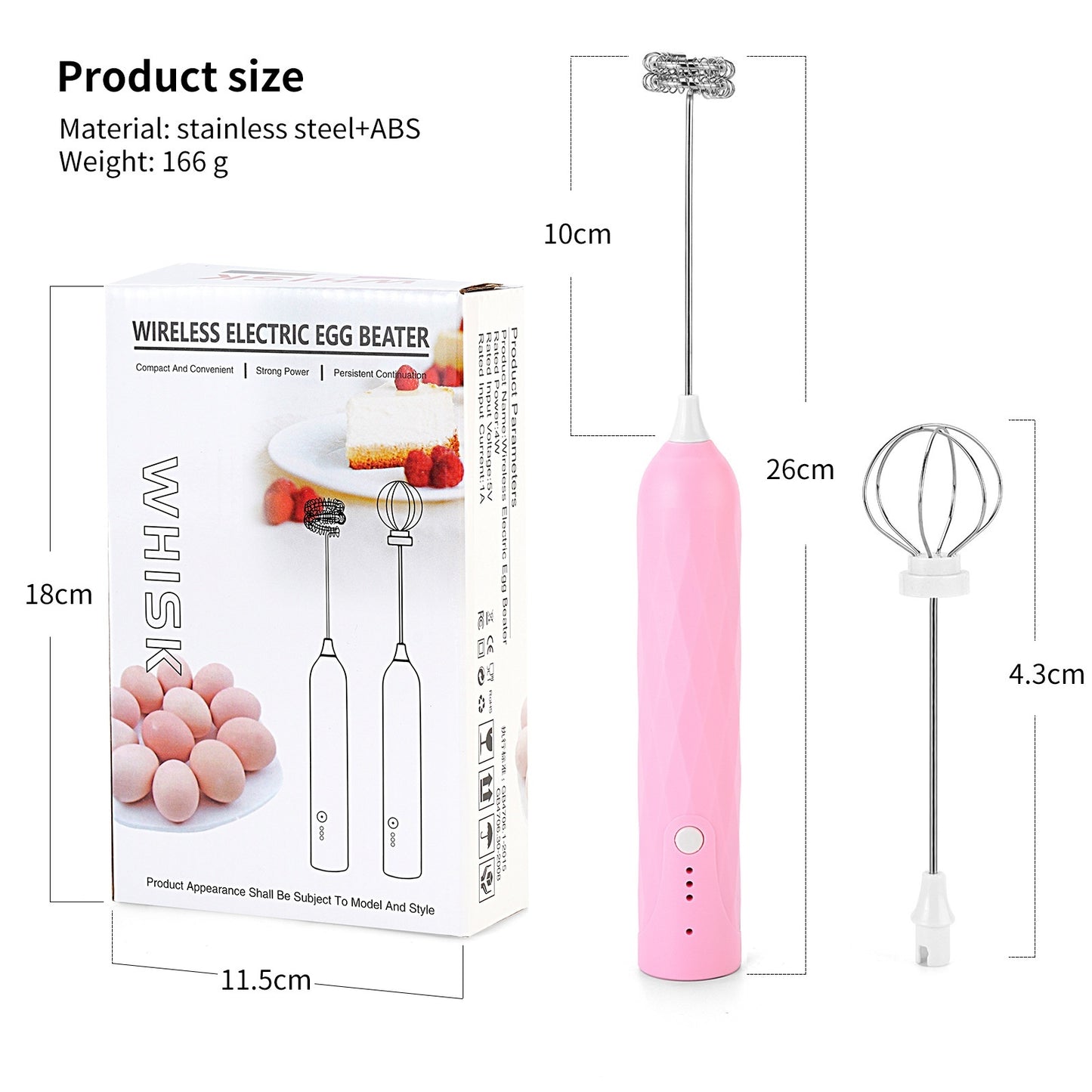 Handheld Electric Milk Frother | Portable Coffee Foam Maker