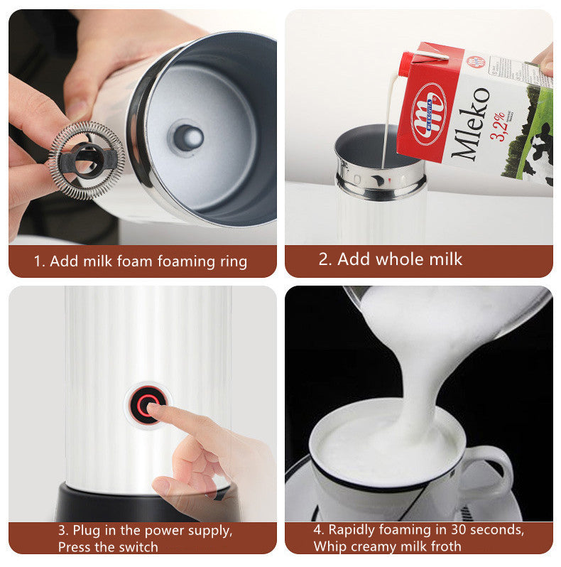 Milk Frother & Electric Heater | Café-Style Coffee at Home
