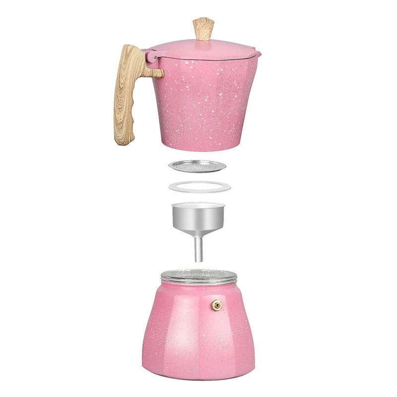 European Aluminum Coffee Pot | Classic Turkish Moka Pot