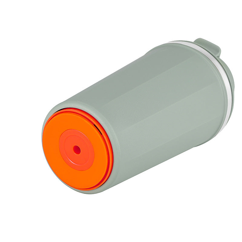 Insulated Stainless Steel Office Cup with Suction Base – Spill-Resistant Travel Mug