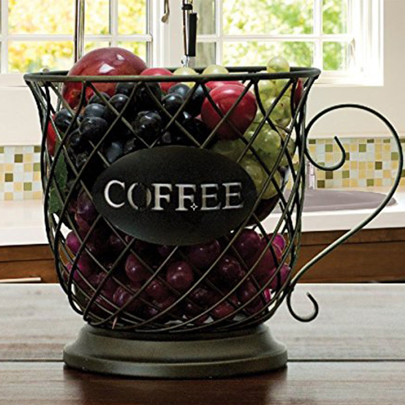 Iron Coffee Cup Holder | Modern Countertop Mug Stand
