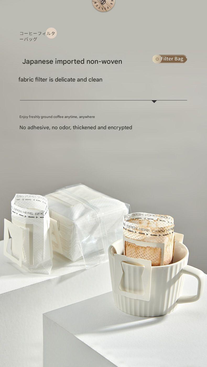 Disposable Pour Over Coffee Filter Bags – Single Serve Travel Drip Filters