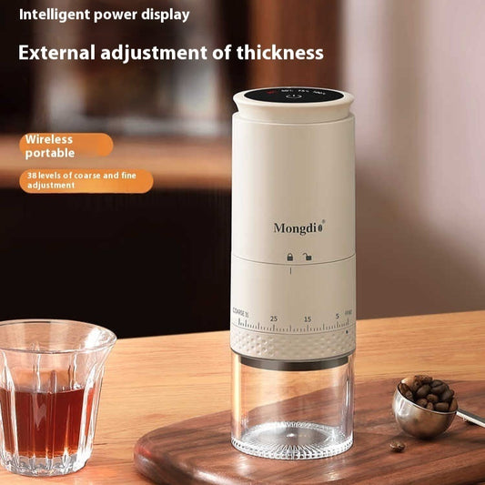 Electric Coffee Grinder | 38 Grind Settings, Rechargeable & Portable