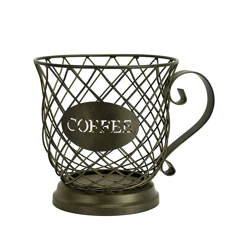 Iron Coffee Cup Holder | Modern Countertop Mug Stand