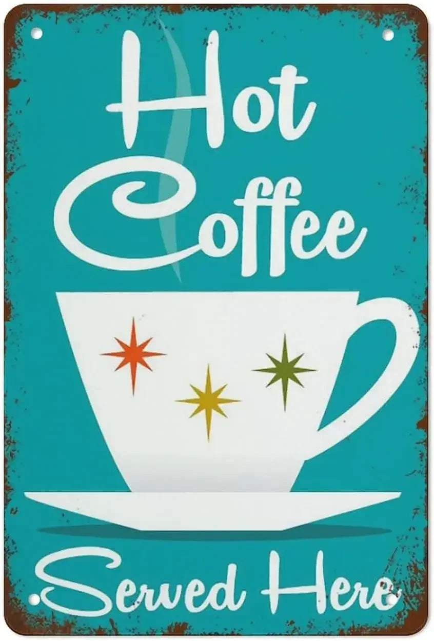 Coffee Menu Tin Sign | Retro “Know Your Coffee” Wall Art