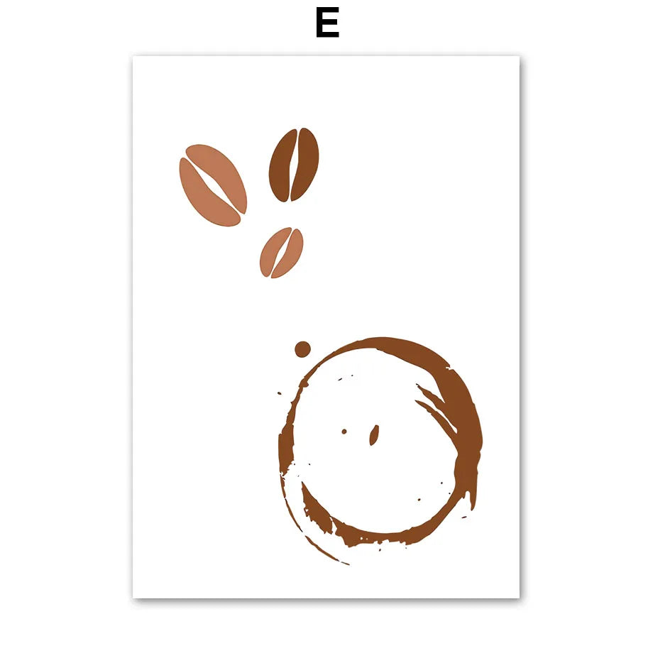 Minimalist Coffee Wall Art | Café Aesthetic Poster for Coffee Lovers