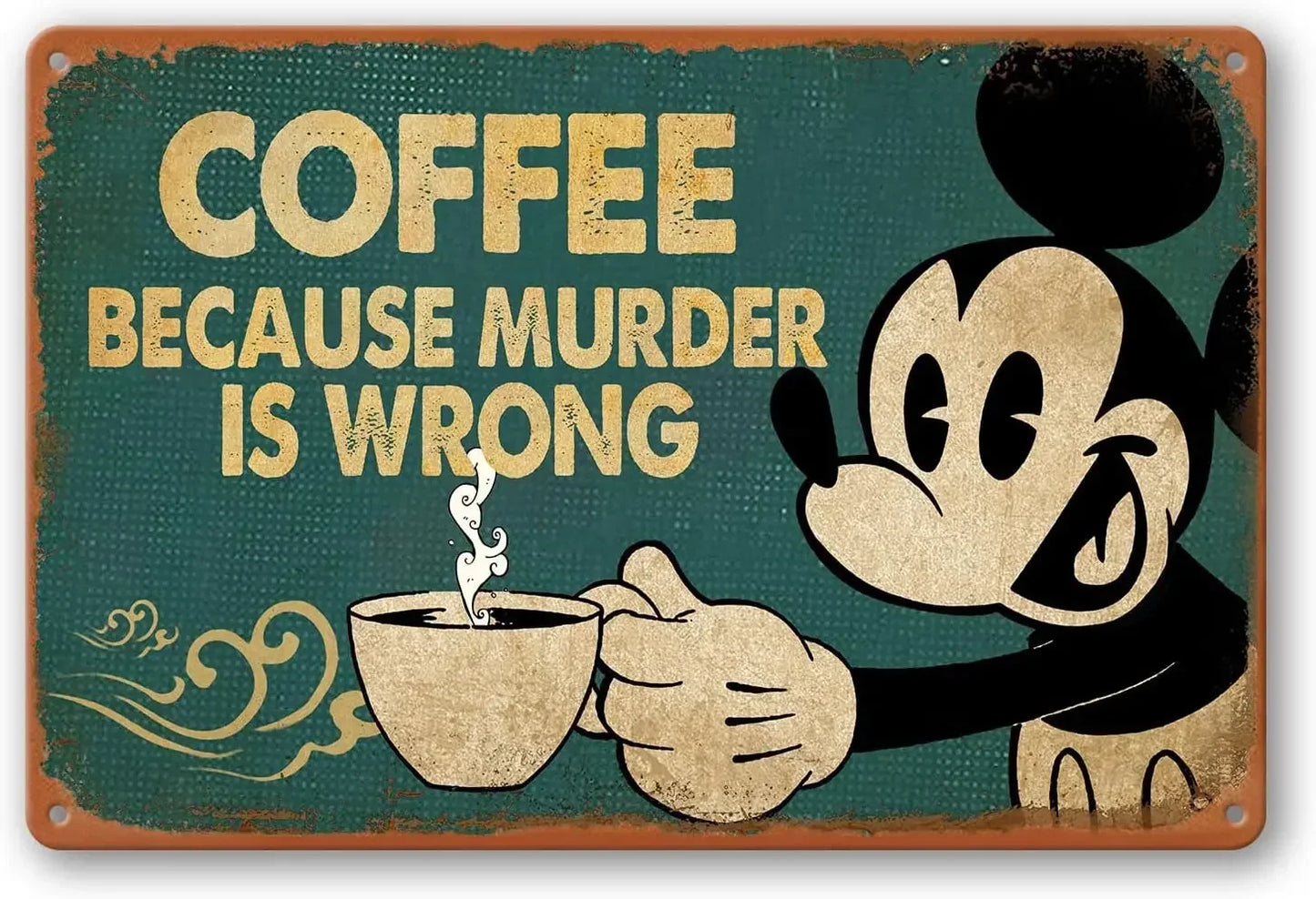 Coffee Menu Tin Sign | Retro “Know Your Coffee” Wall Art