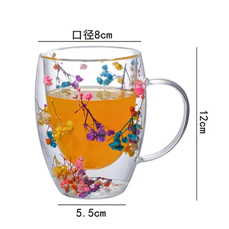 Decorative Double Wall Mug | Festive Coffee & Cocoa Cup