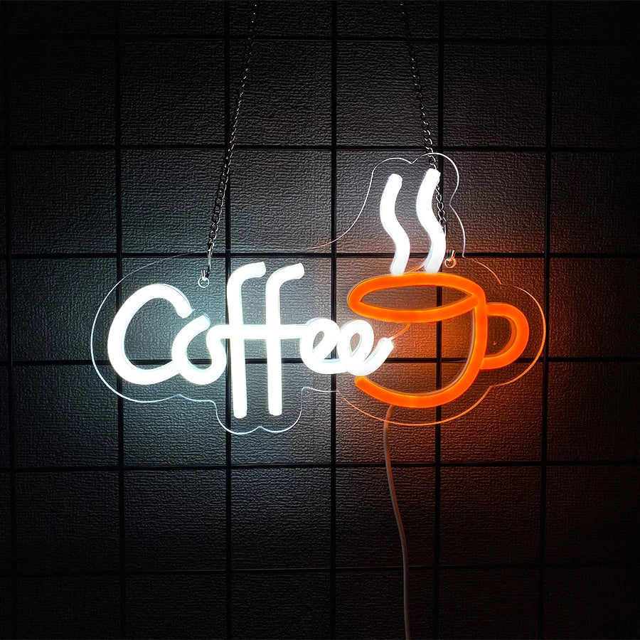 Coffee Neon Sign | Super Bright LED Wall Décor