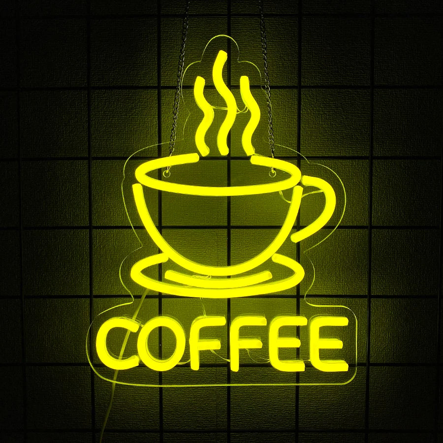 Coffee Neon Sign | Super Bright LED Wall Décor