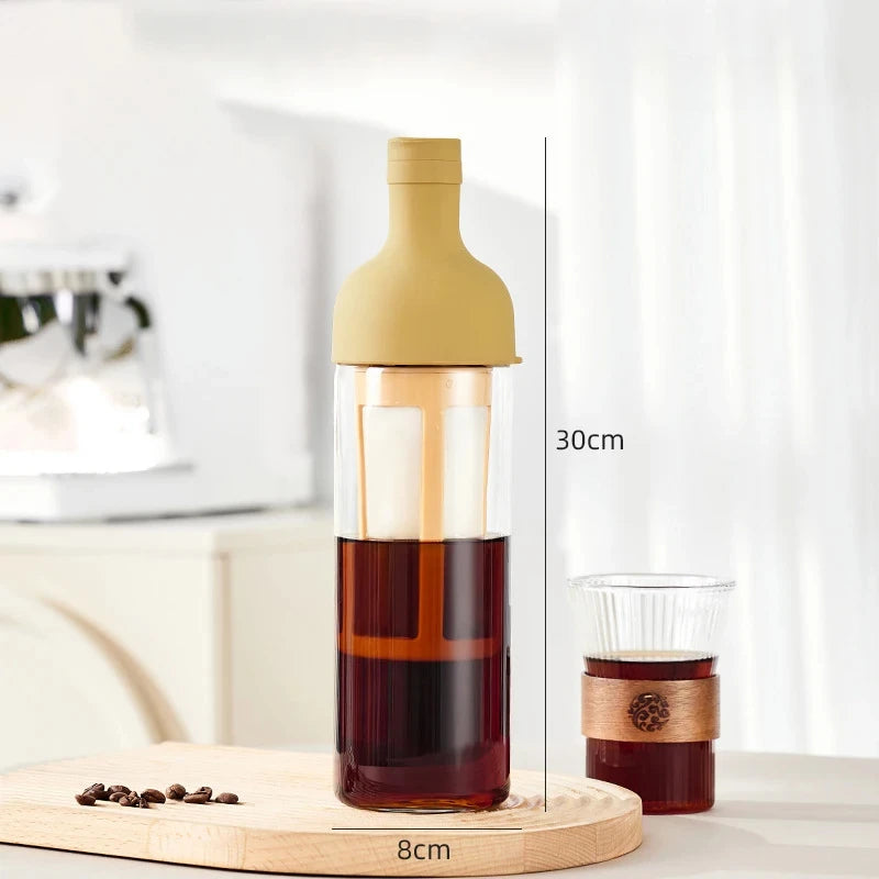 Cold Brew Coffee Pot 400ml | Glass Percolator for Smooth Iced Coffee