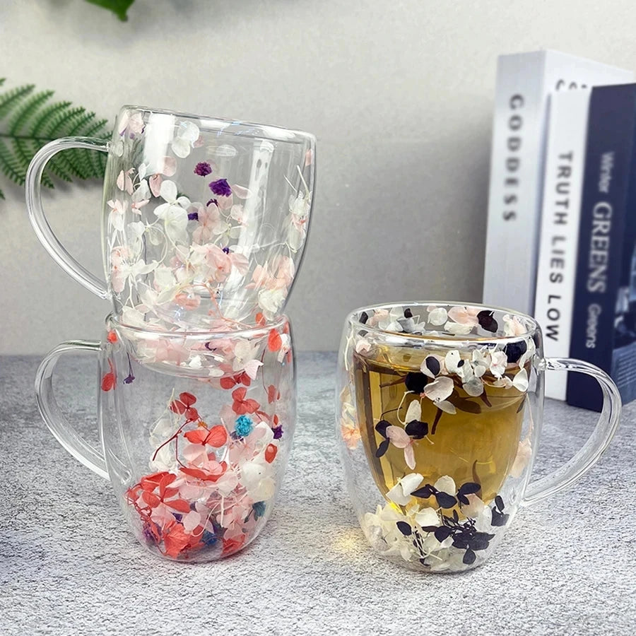 Decorative Double Wall Mug | Festive Coffee & Cocoa Cup