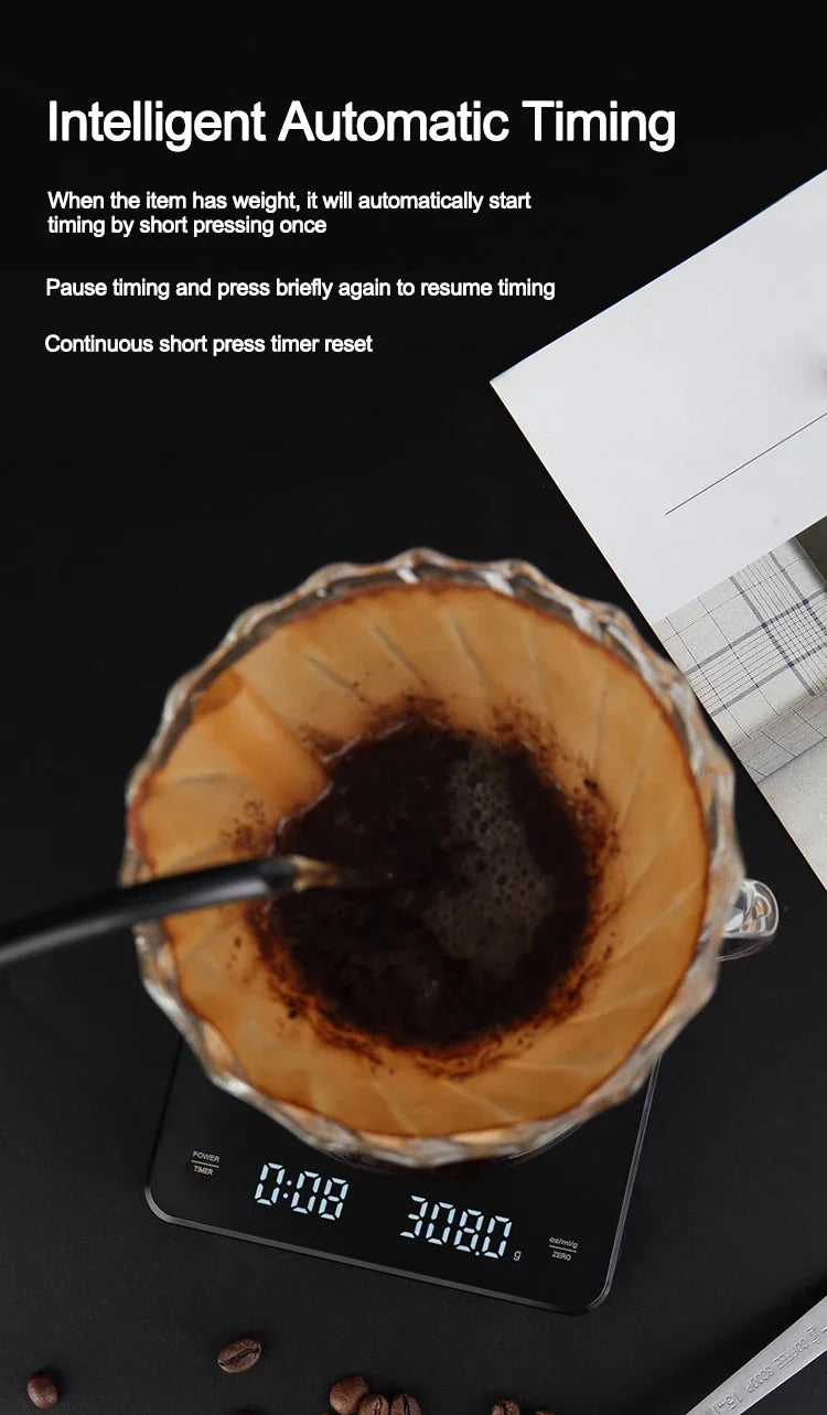 Digital Coffee Scale with Timer | Espresso & Pour Over Precision