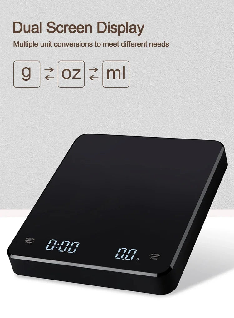 Digital Coffee Scale with Timer | Espresso & Pour Over Precision