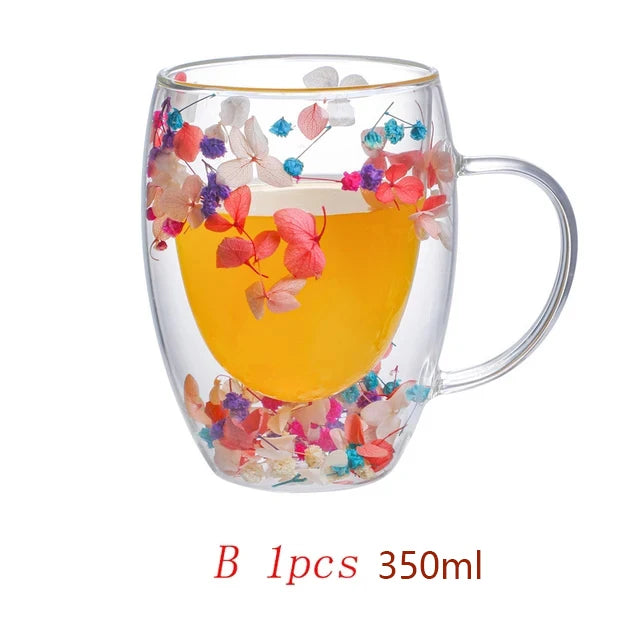 Decorative Double Wall Mug | Festive Coffee & Cocoa Cup