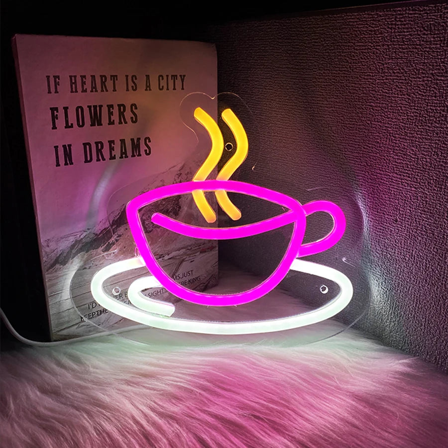 Coffee Neon Sign | Super Bright LED Wall Décor