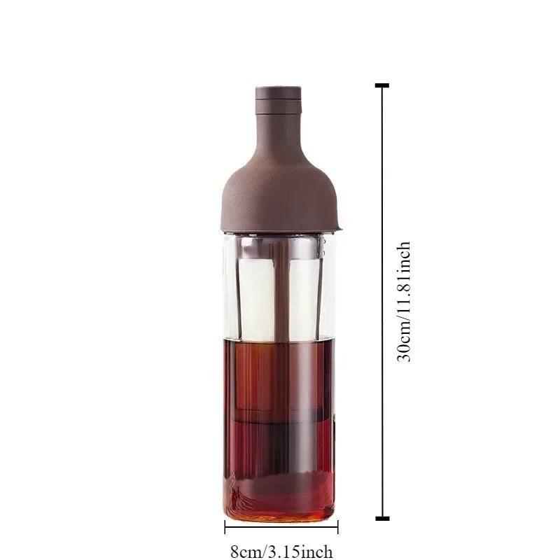 Cold Brew Coffee Pot 400ml | Glass Percolator for Smooth Iced Coffee