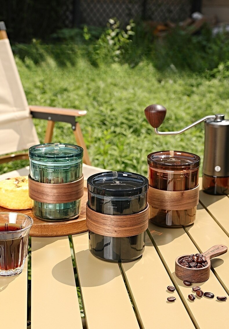 Portable 3-in-1 Pour Over Coffee Maker | Travel Nesting Design with Stainless Filter