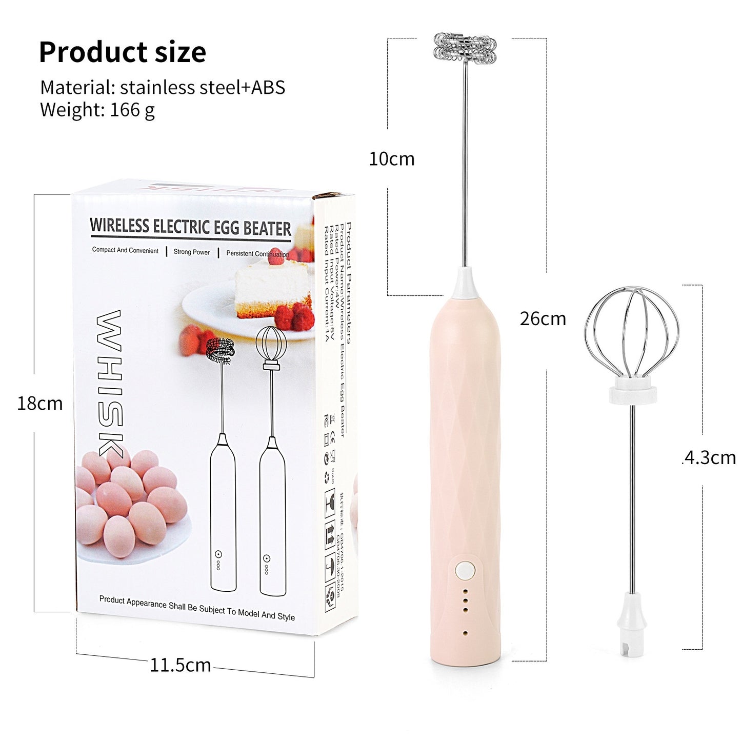 Handheld Electric Milk Frother | Portable Coffee Foam Maker