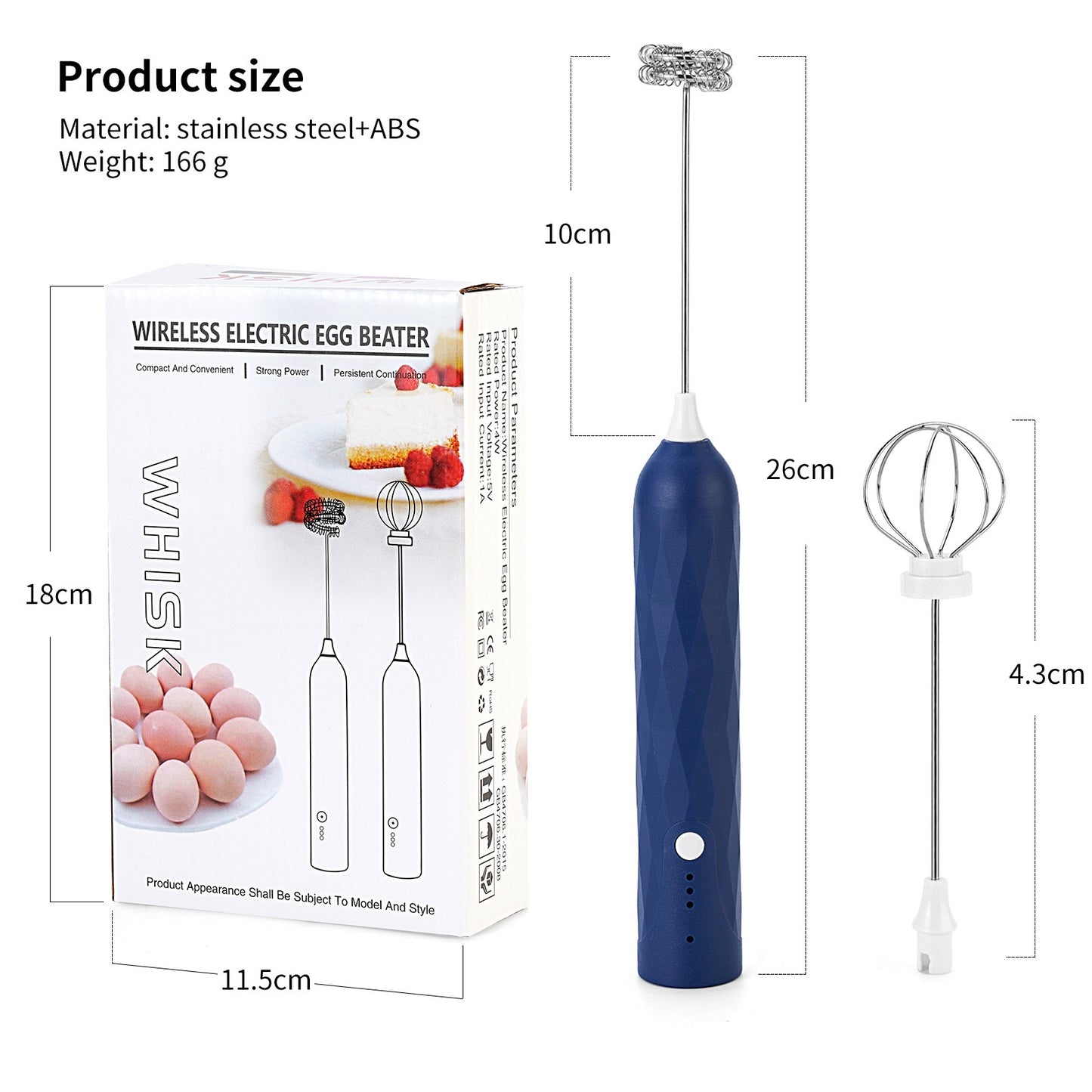Handheld Electric Milk Frother | Portable Coffee Foam Maker